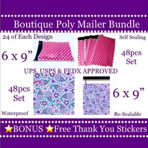 48pcs 6x9’ Mix ~ Poly mailer Bags 🌿🆕🌿
~BONUS⭐️48ct Free Thank You Stickers